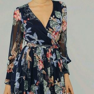 Maxi Dress - Navy Floral